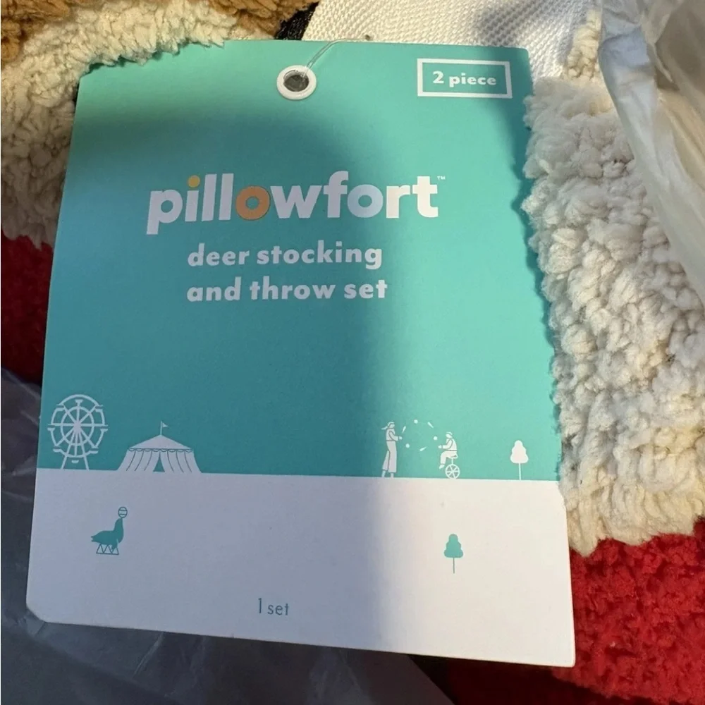Christmas throw and sock set